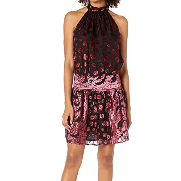 RAMY BROOK Naima Velvet Burnout Short Dress NWT S - Picture 2 of 6